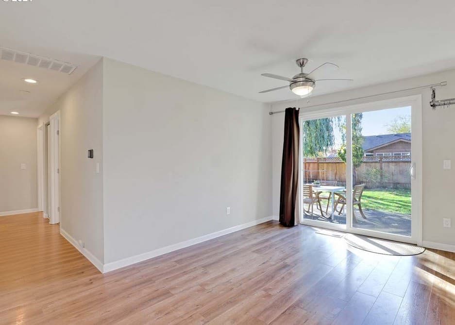 The open living area at our 69th Court home in Milwaukie